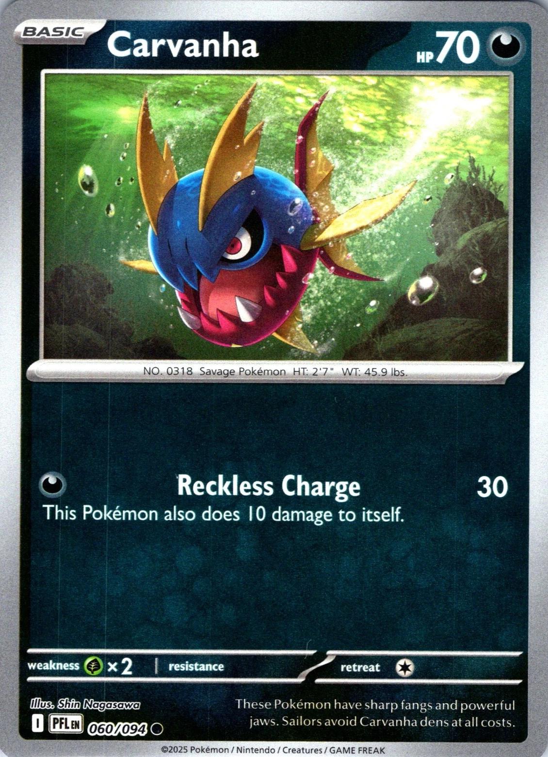 Carvanha [Reverse Holo]